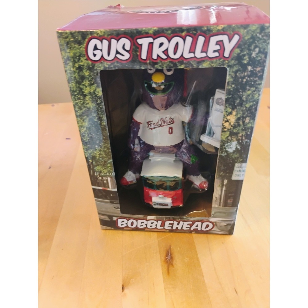 Gus Mascot Championship Trolley Bobblehead SGA FredNats NEW In Box 2025 FGA